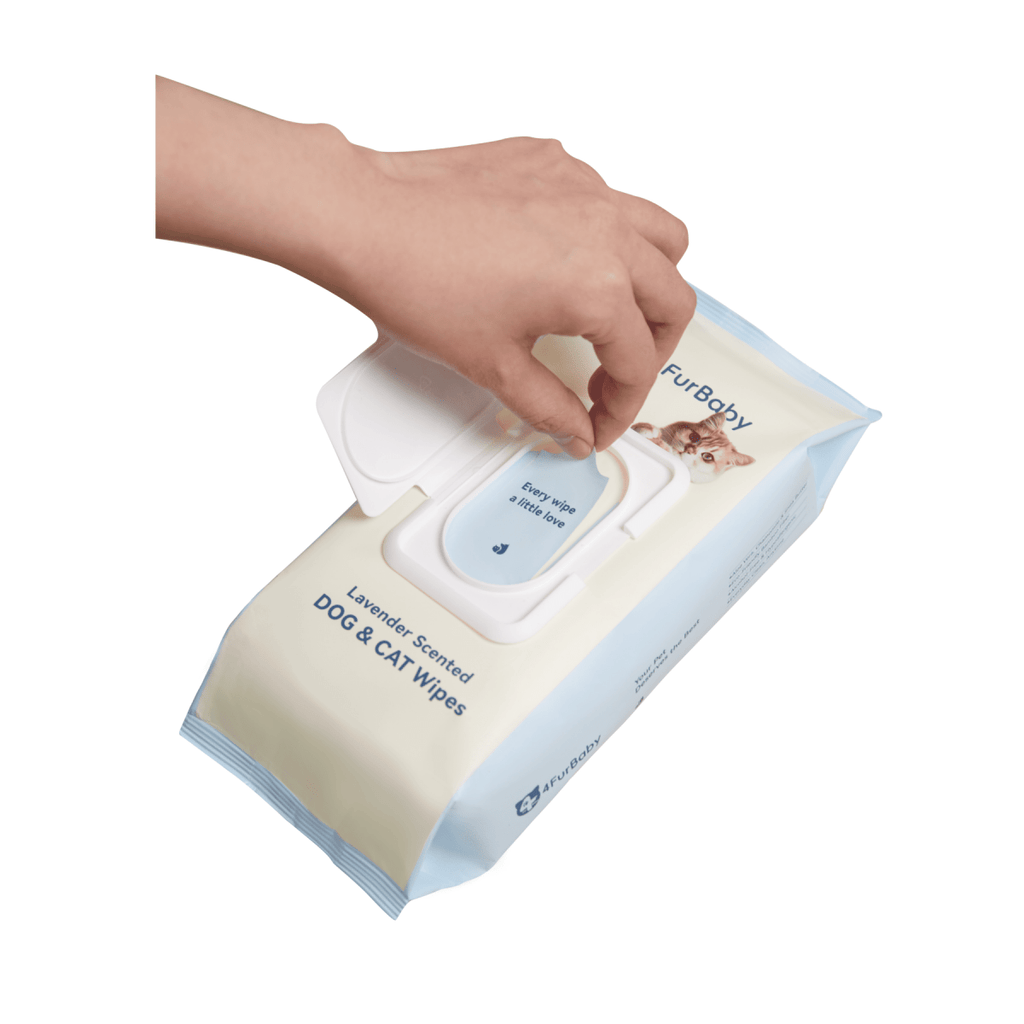 Plant-Based Dog & Cat Grooming Wipes  Hypoallergenic Pet Wipes  4FurBaby