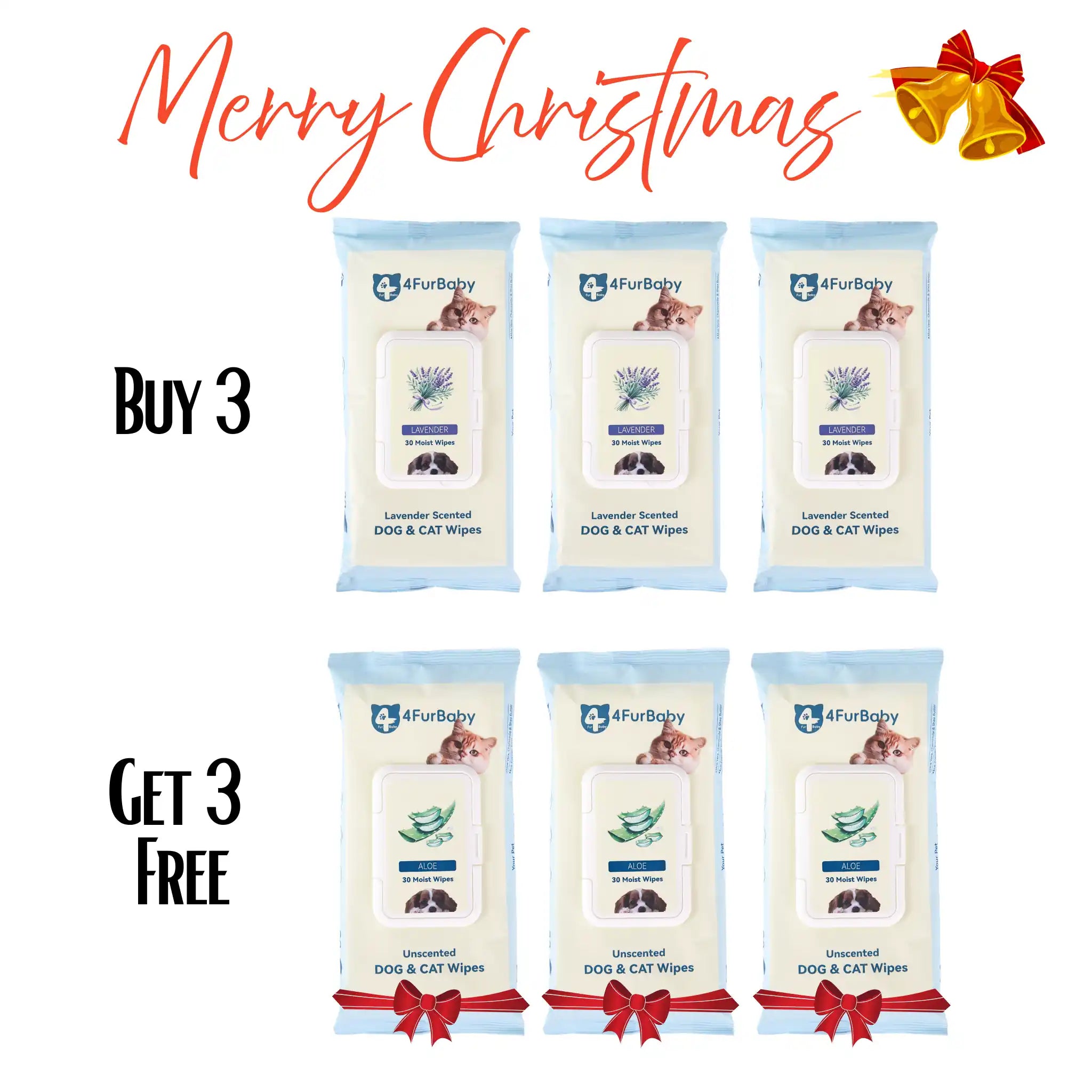 Plant-Based Dog & Cat Grooming Wipes  Hypoallergenic Pet Wipes  4FurBaby