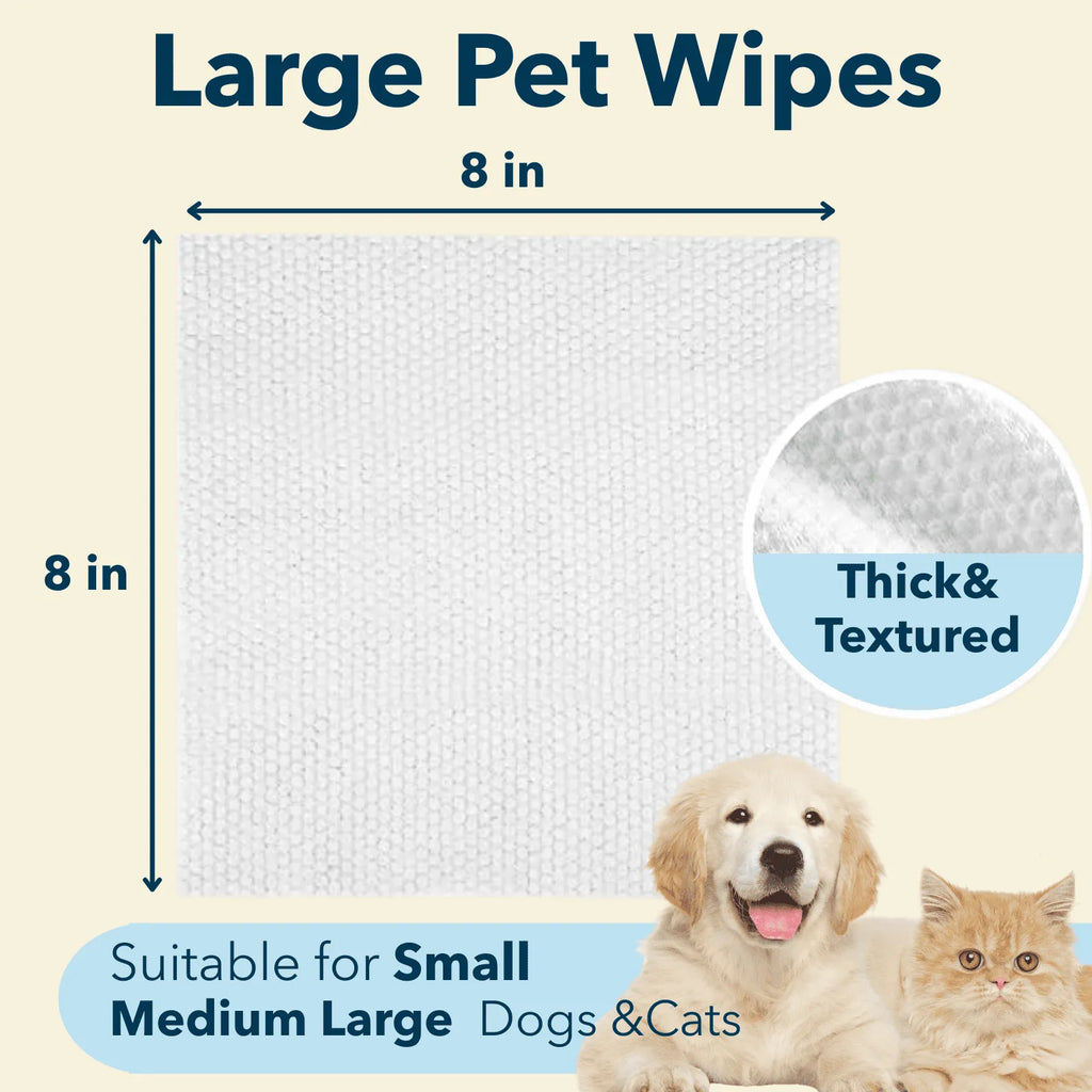 Plant-Based Dog & Cat Grooming Wipes  Hypoallergenic Pet Wipes  4FurBaby