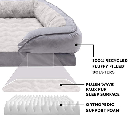 Orthopedic, Cooling Gel, and Memory Foam Pet Beds for Small, Medium, and Large Dogs and Cats - Luxe Perfect Comfort Sofa Dog Bed, Performance Linen Sofa Dog Bed, and More